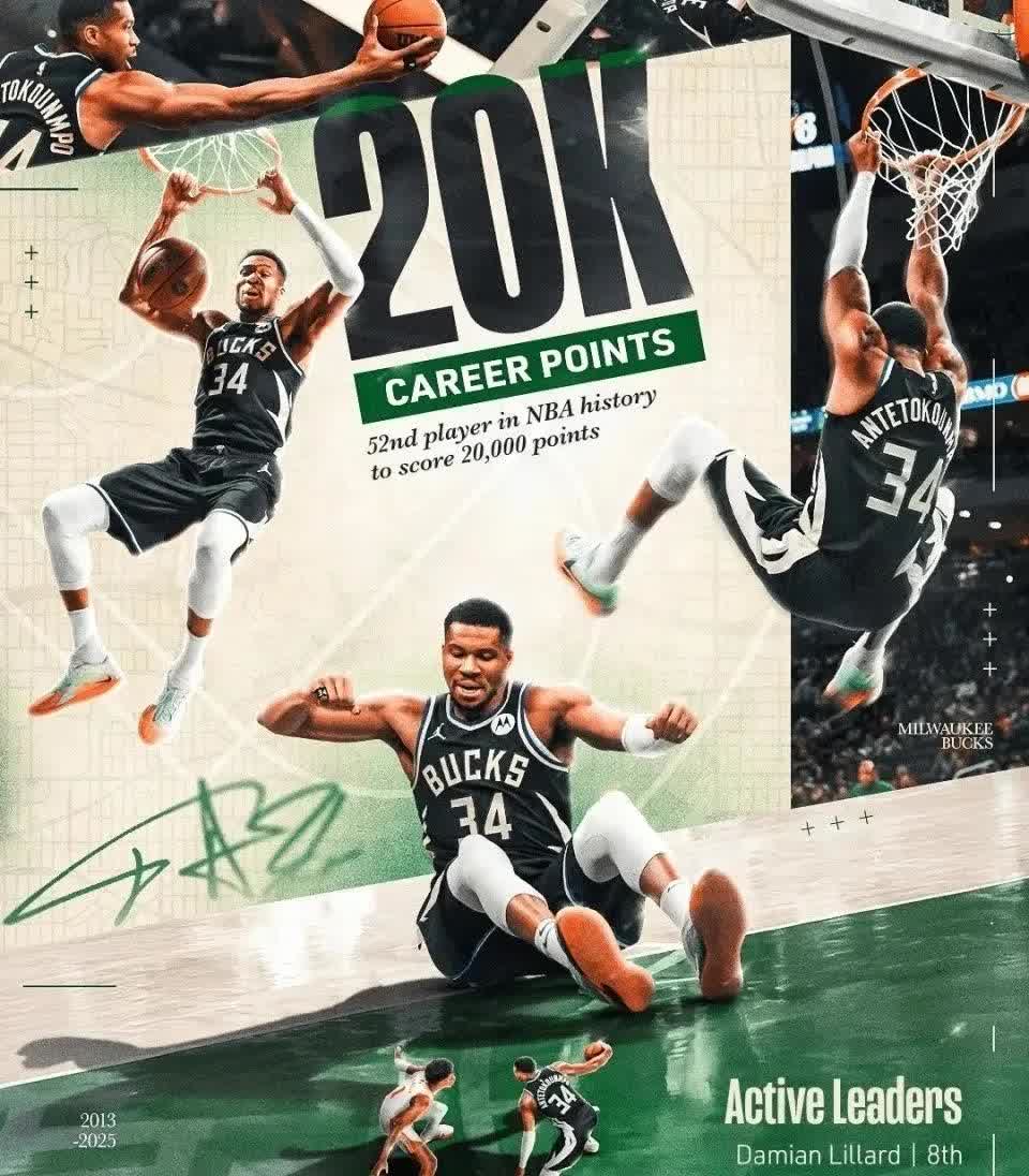 雄鹿轻取篮网，字母哥表现全面稳定