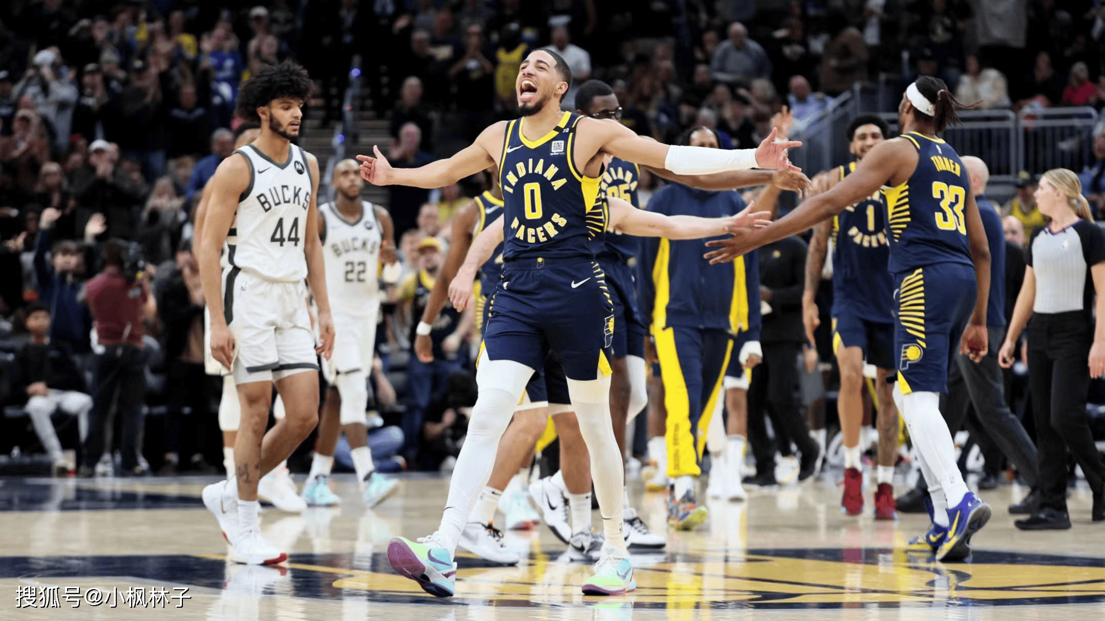 包含步行者客场战胜老鹰，保住季后赛席位的词条